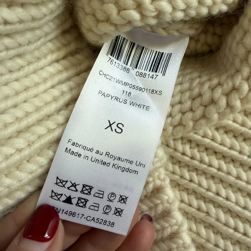 NWT Chloe Cream Knit Sweater - Picture 7 of 7
